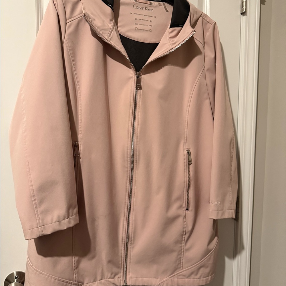 Calvin Klein Women's Blush Trench Coat